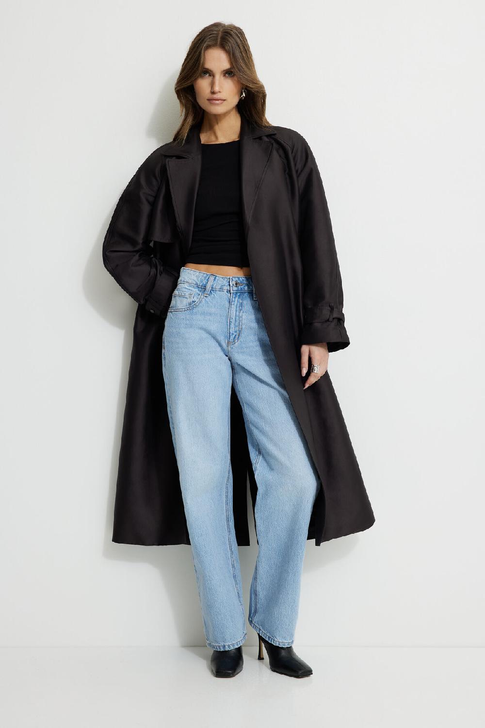 Dynamite T Shirt Côtelé Stella à Manches Longues