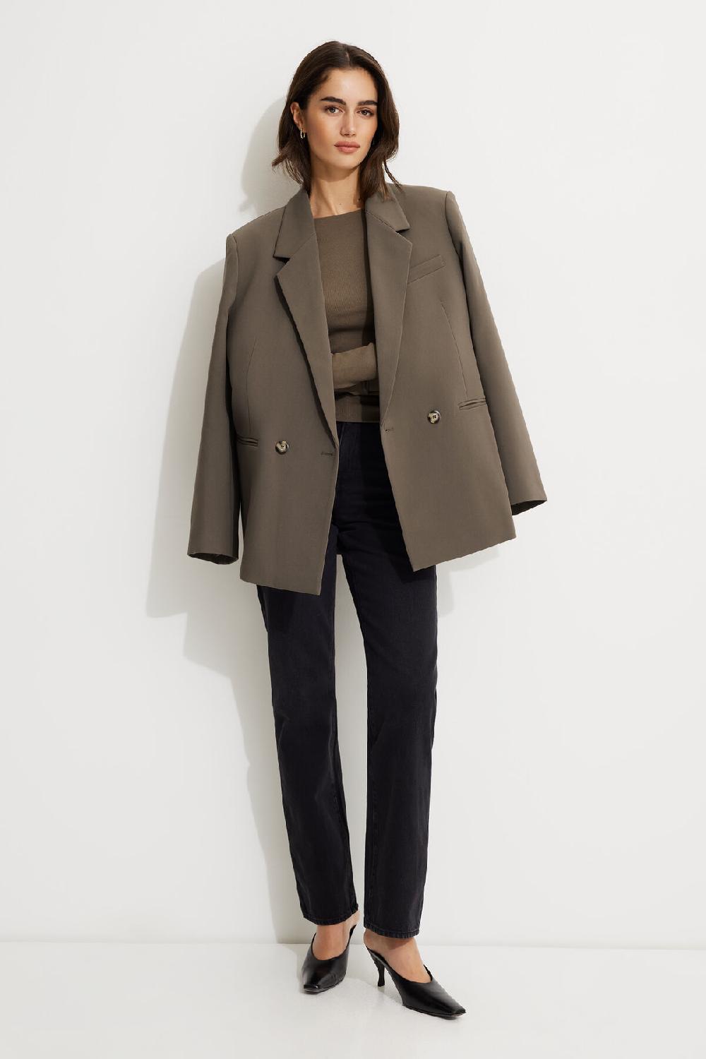 Dynamite T Shirt Côtelé Stella à Manches Longues