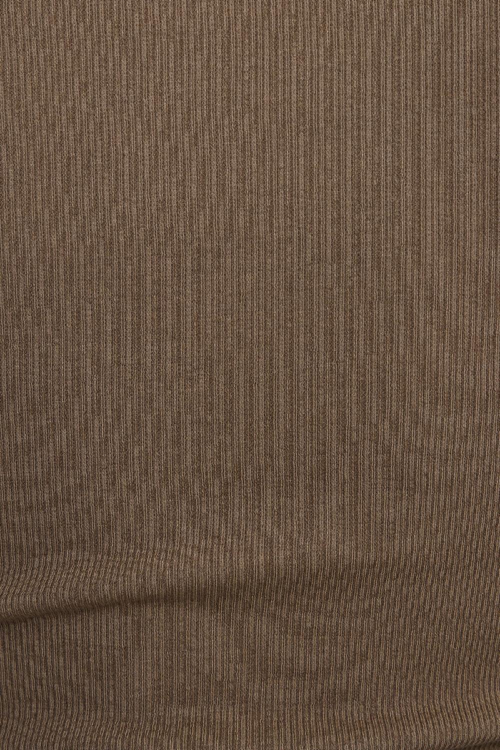 Dynamite T Shirt Côtelé Stella à Manches Longues