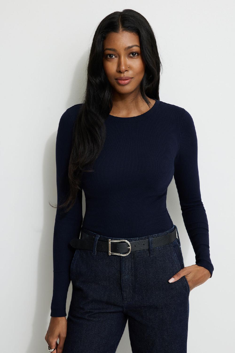 dynamite T shirt côtelée à manches longues Tedi