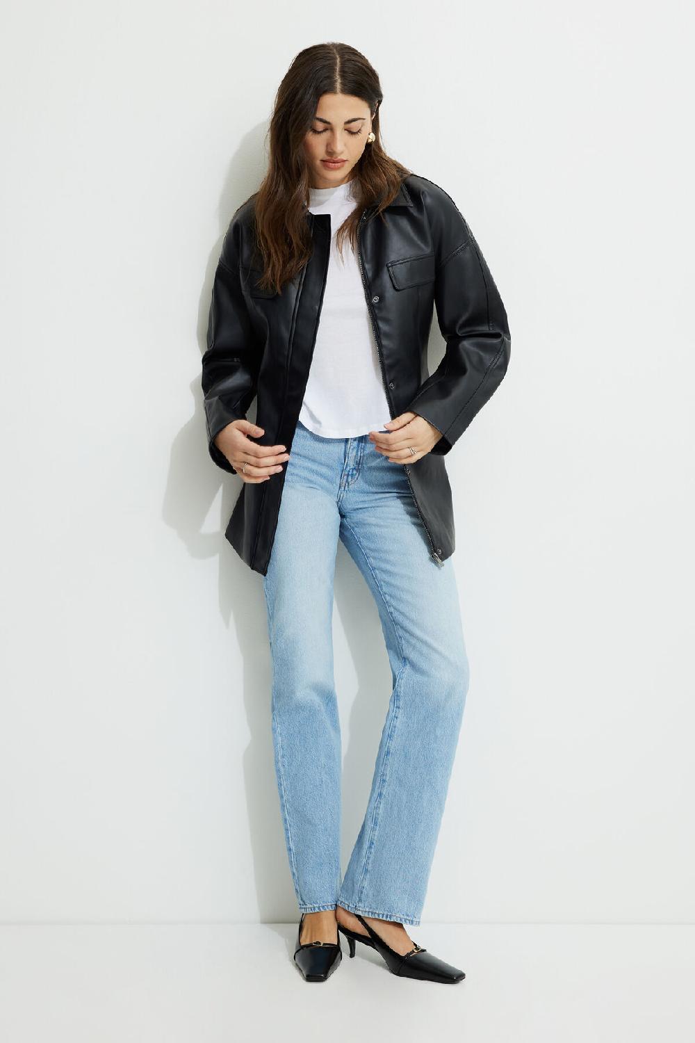 Dynamite T Shirt Simple En Coton à Col Rond