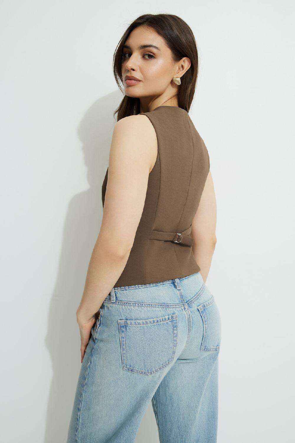 Dynamite Veste Sans Manches à Dos Cintré Nelly