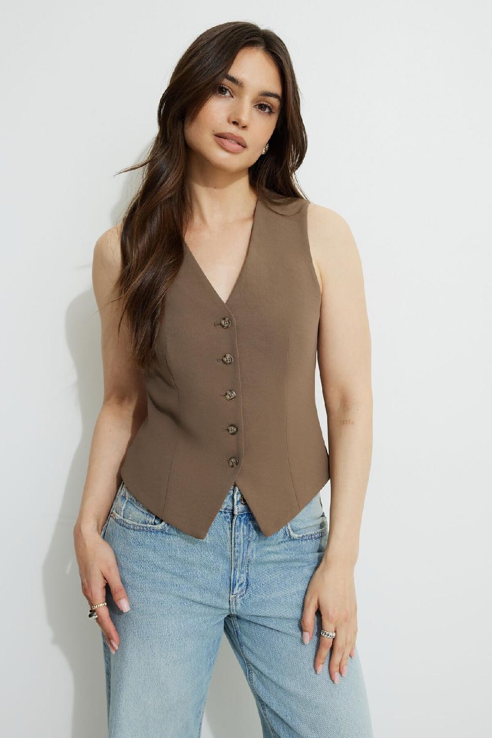 dynamite Veste sans manches à dos cintré Nelly