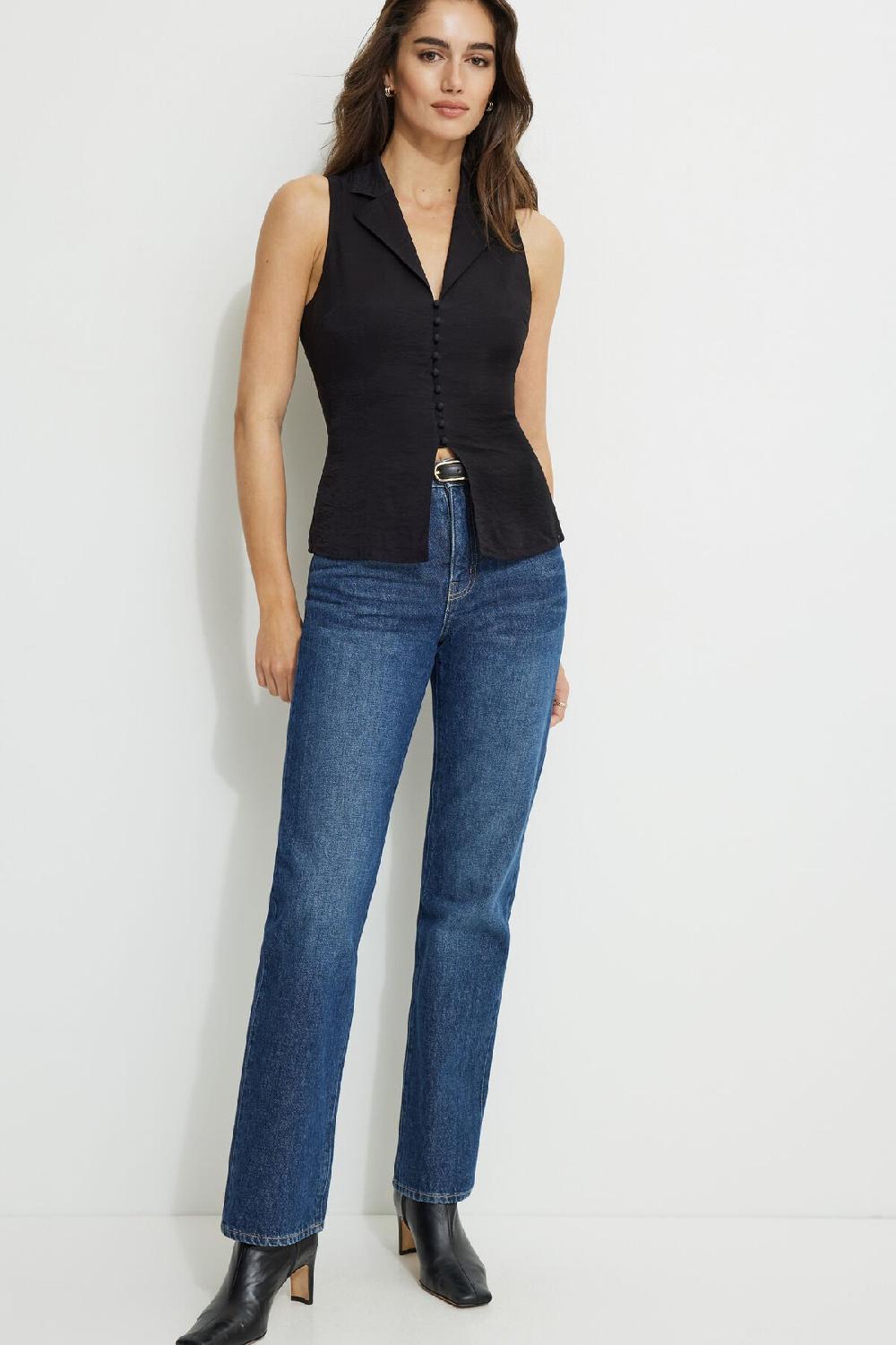 Dynamite Veste Sans Manches Avec Collet