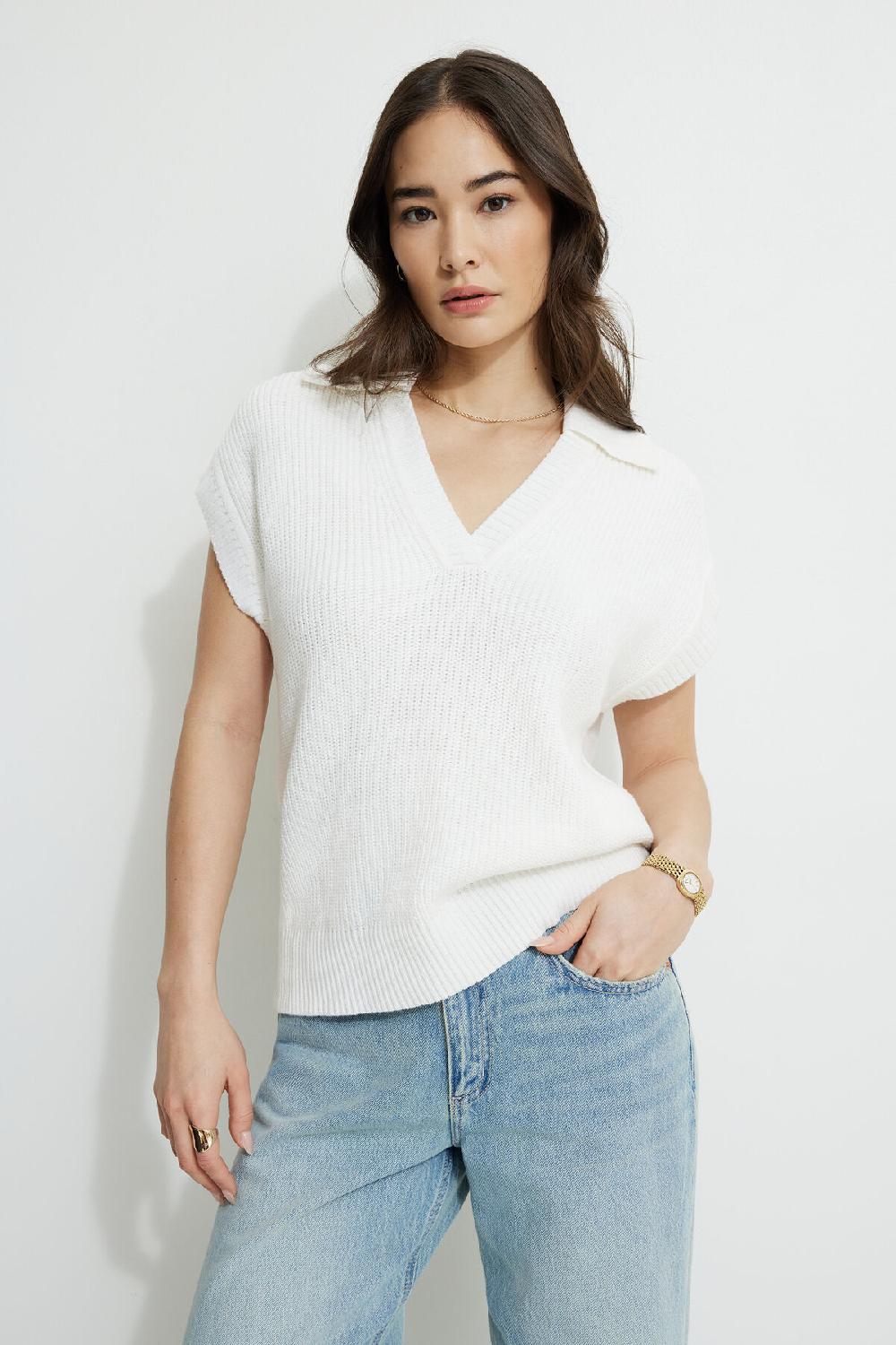 dynamite Veste sans manches en tricot ample