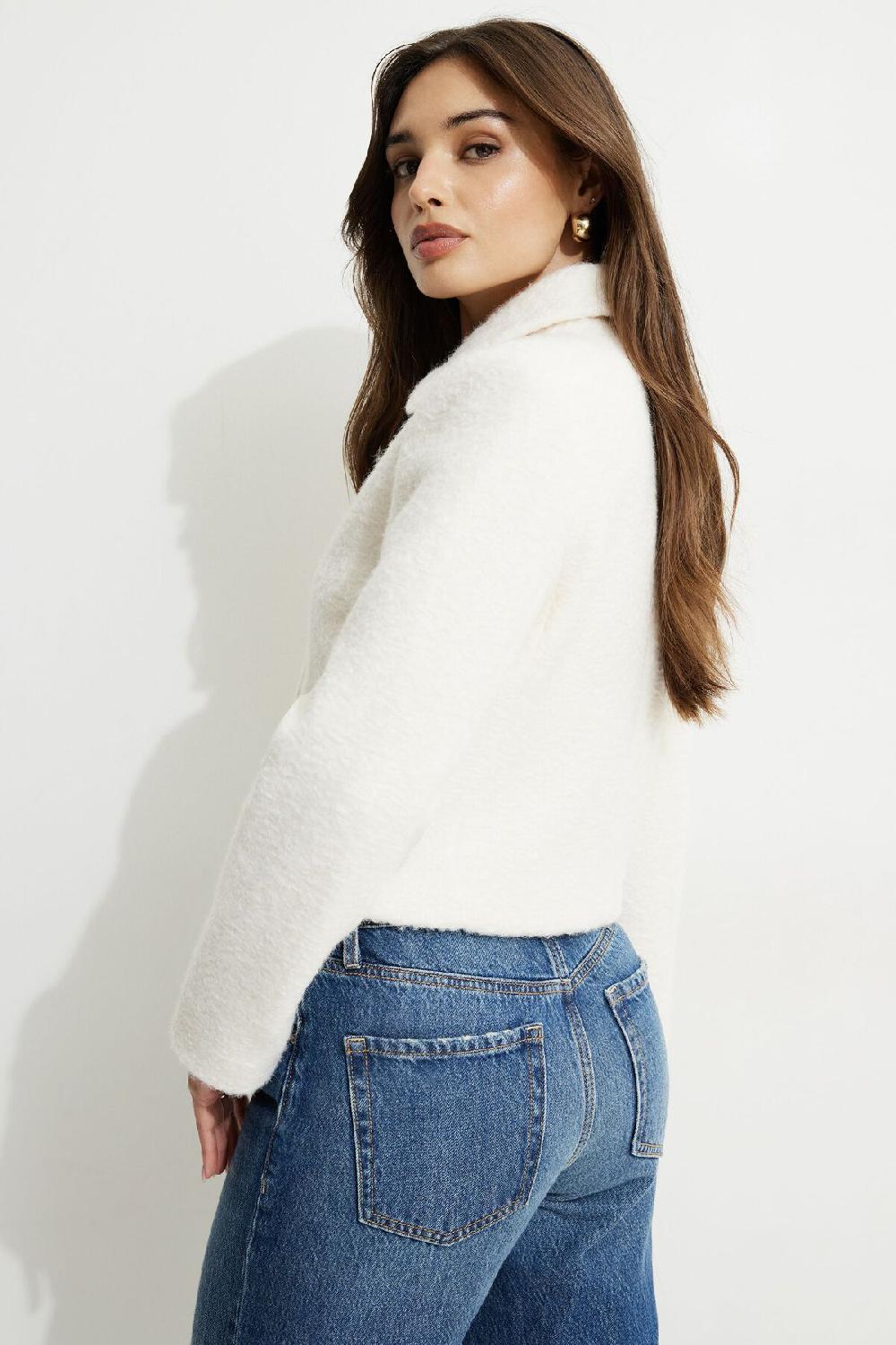 Dynamite Veston Bouclé écourté