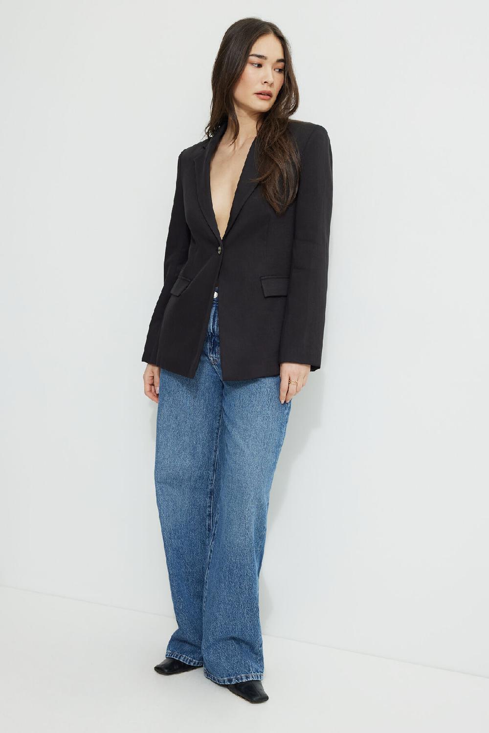 Dynamite Veston Fluide à Coupe Droite