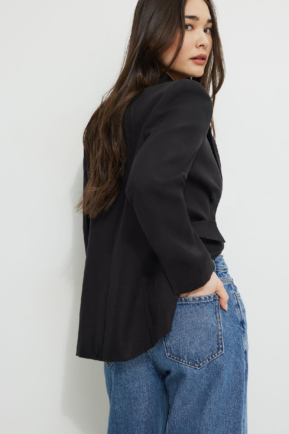 Dynamite Veston Fluide à Coupe Droite