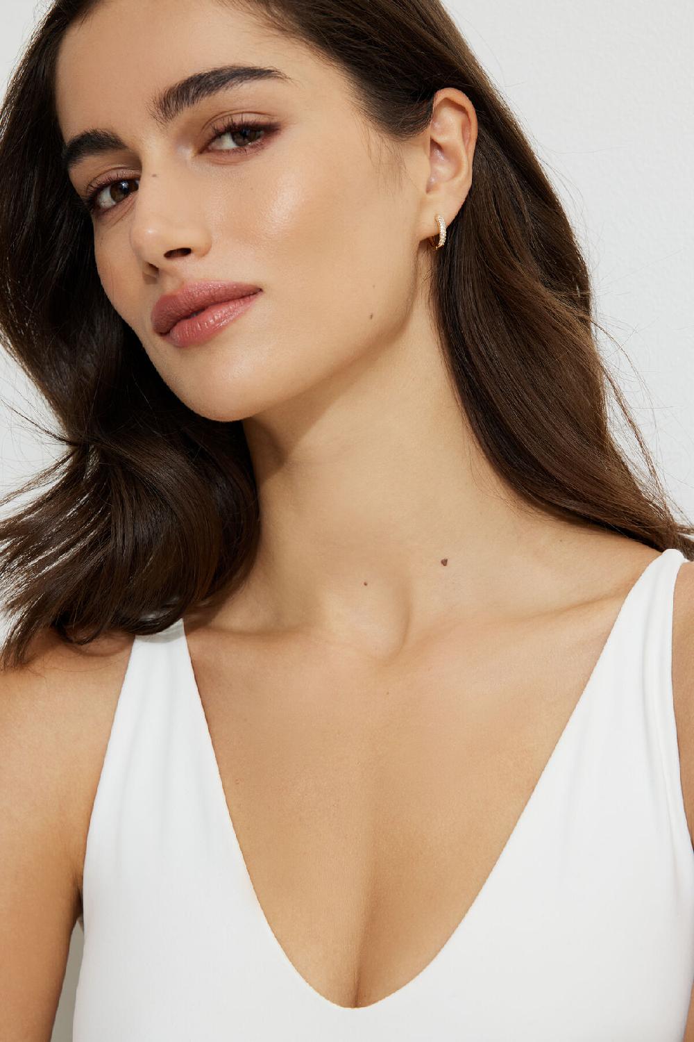 dynamite Ensemble de 2 paires de dormeuses à pierreries