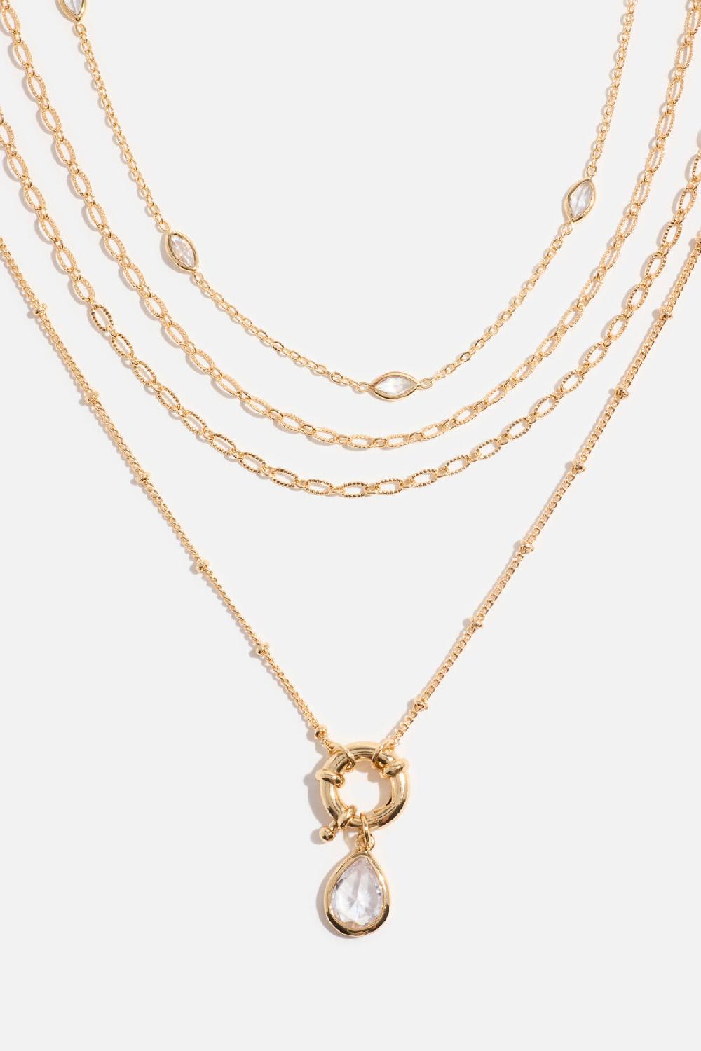 Dynamite Ensemble De 4 Colliers à Pendentif En Forme De Goutte