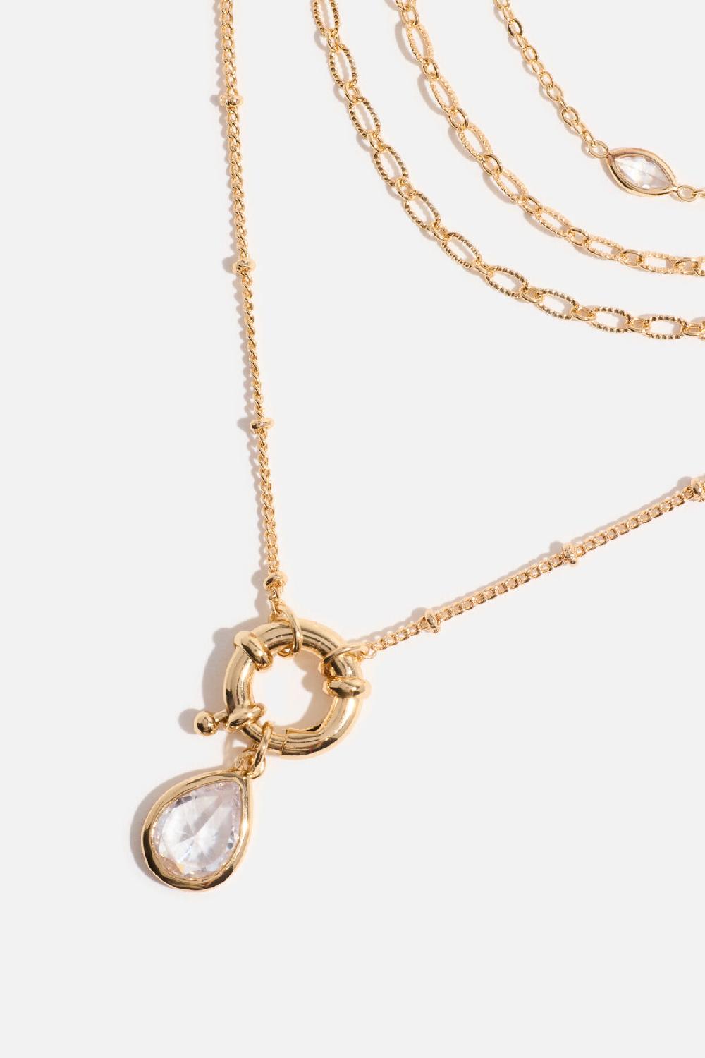 Dynamite Ensemble De 4 Colliers à Pendentif En Forme De Goutte