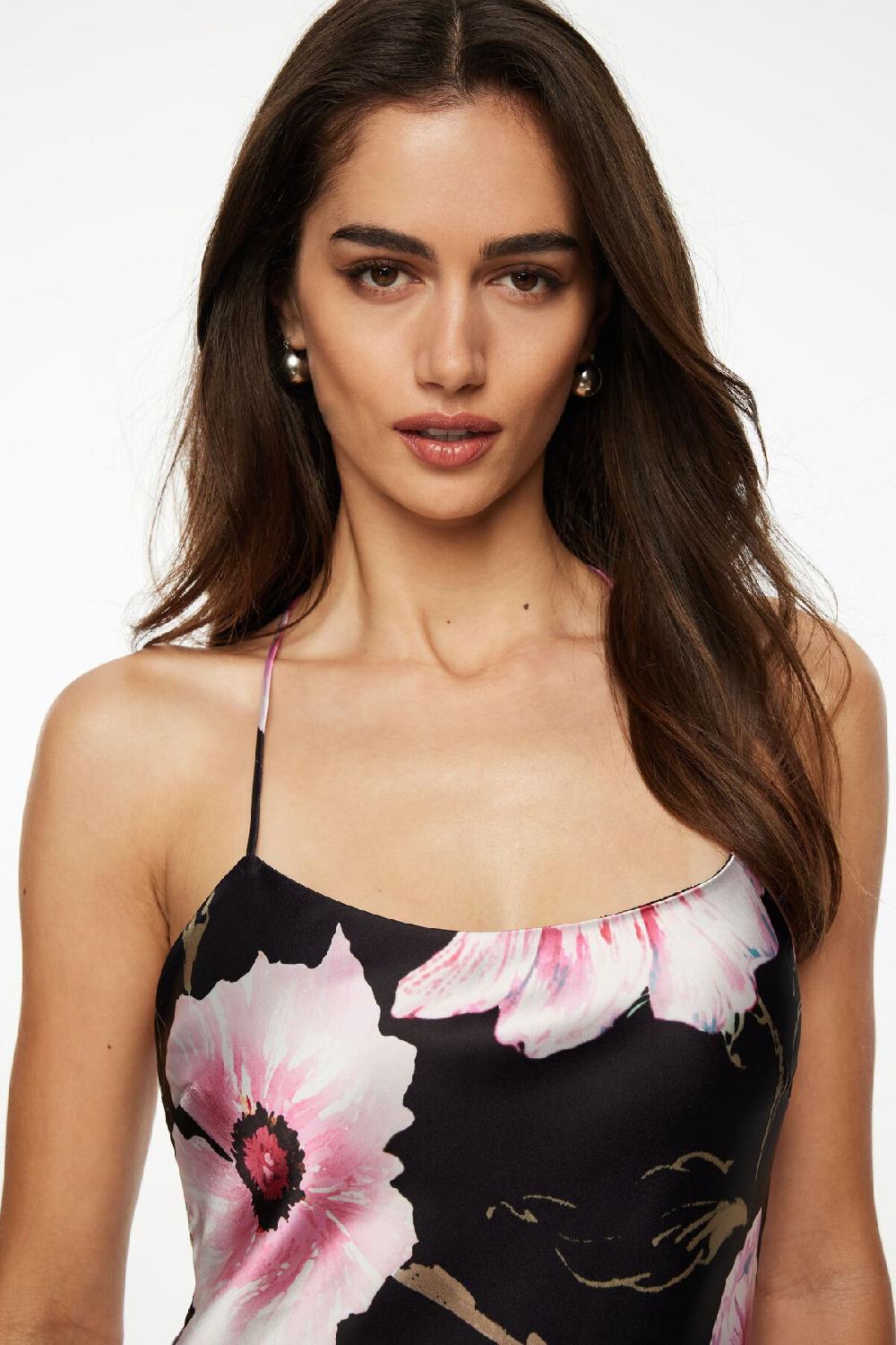 Dynamite Minirobe Nuisette Midi En Satin à Dos Ouvert