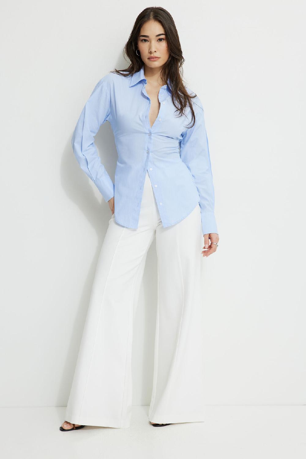 Dynamite Pantalon à Jambe Large En Tricot Point De Rome