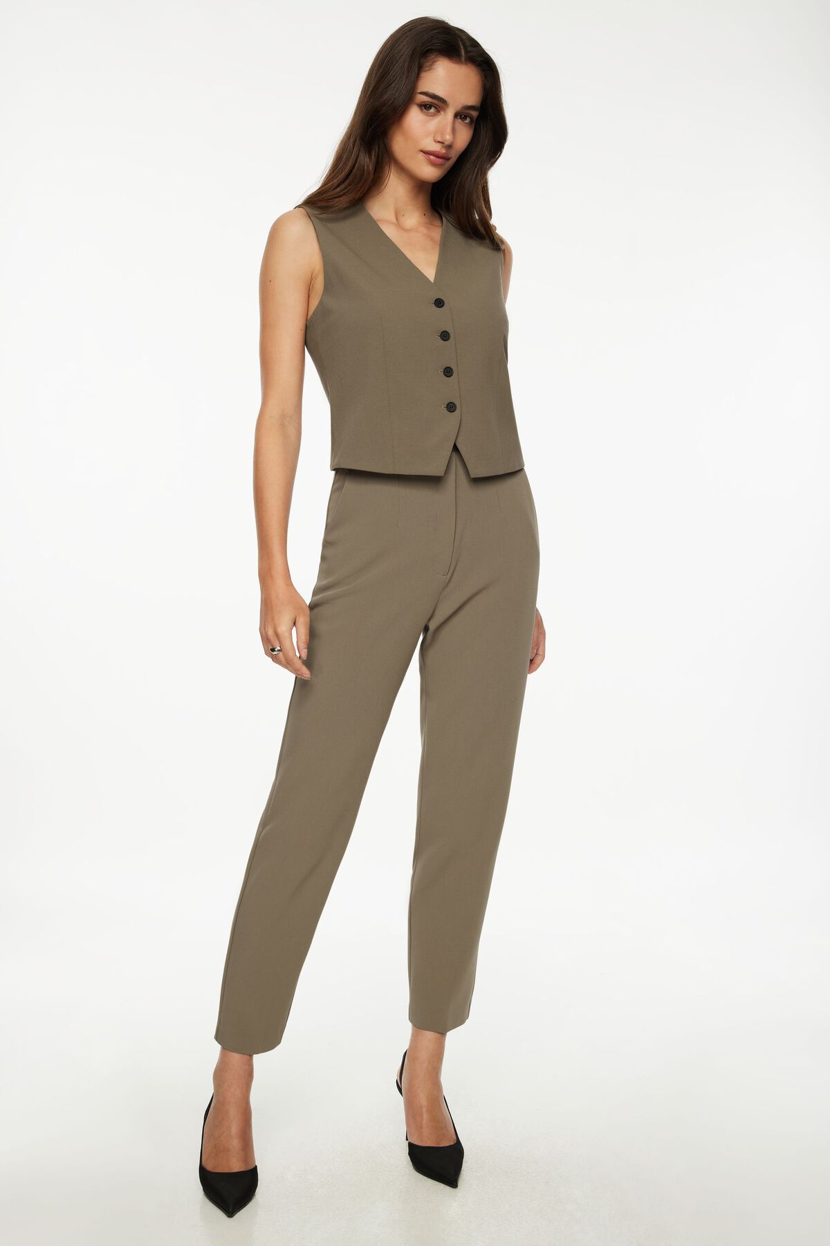 dynamite Pantalon structuré ajusté à la cheville Emily