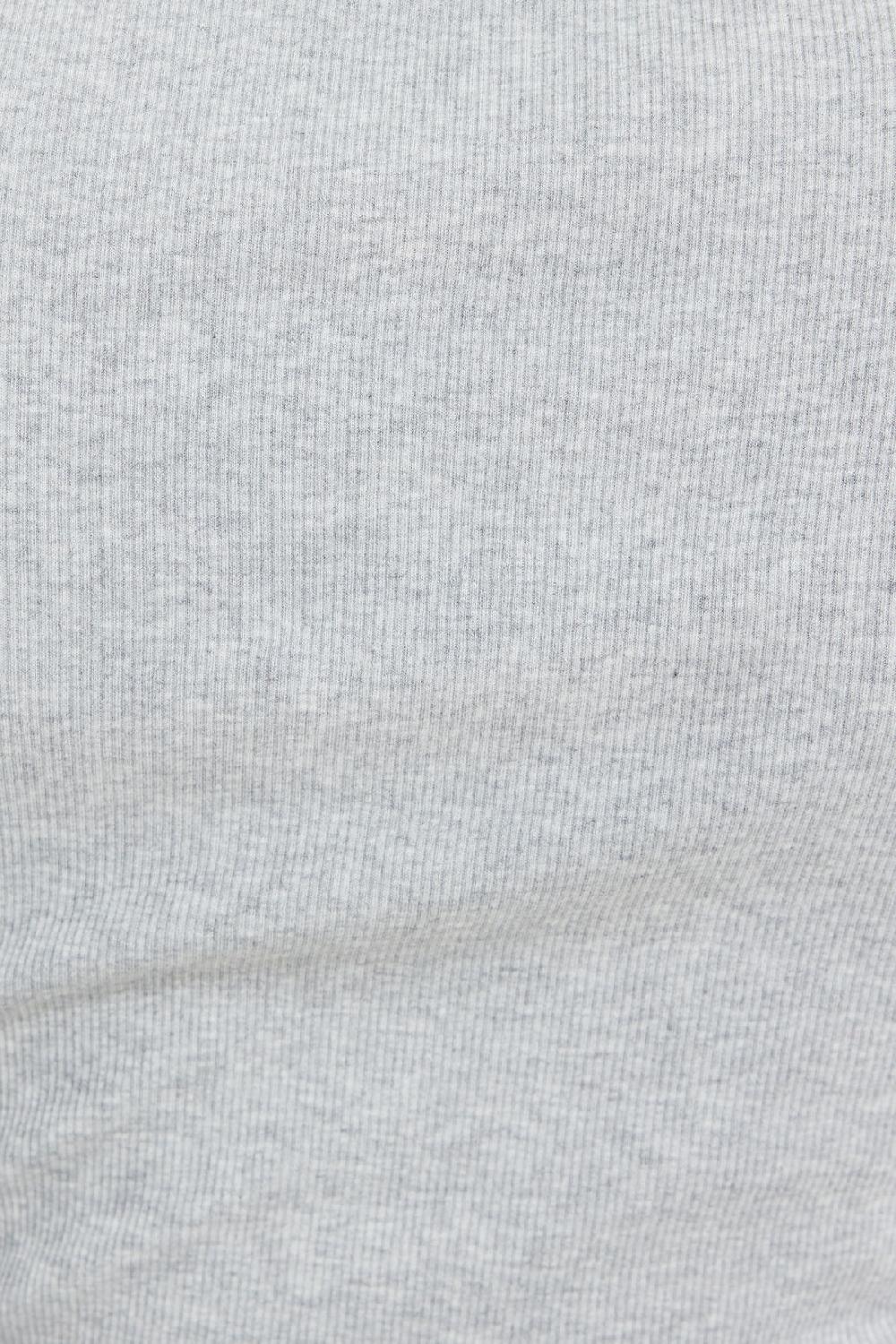 Dynamite T Shirt Côtelé à Longeur Des Hanches Olive