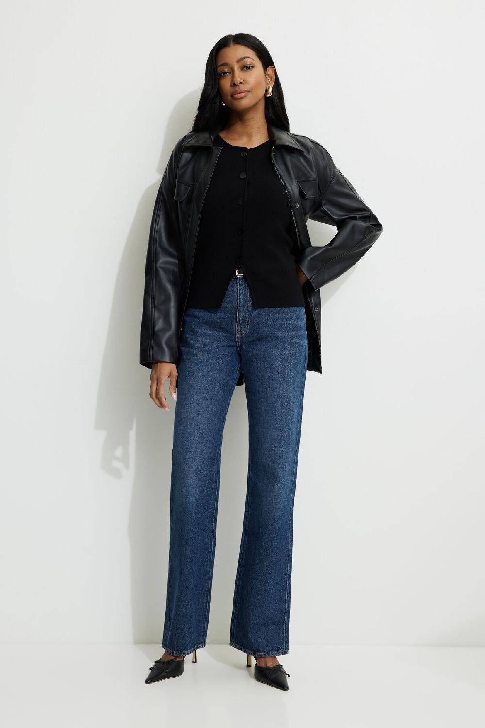 Dynamite Veste Sans Manches En Tricot à Col Rond Et Boutons Vera