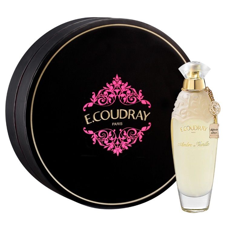 e.coudray Coffret noir Ambre & Vanille Eau de toilette 100 ml