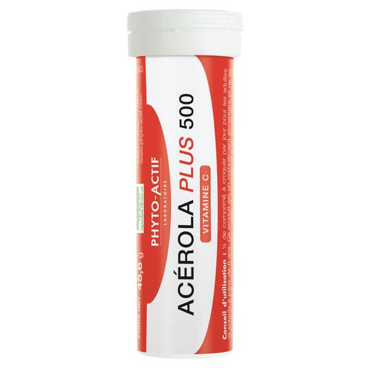 eau thermale jonzac Acérola Plus 500 24 cps + 12 cps offerts