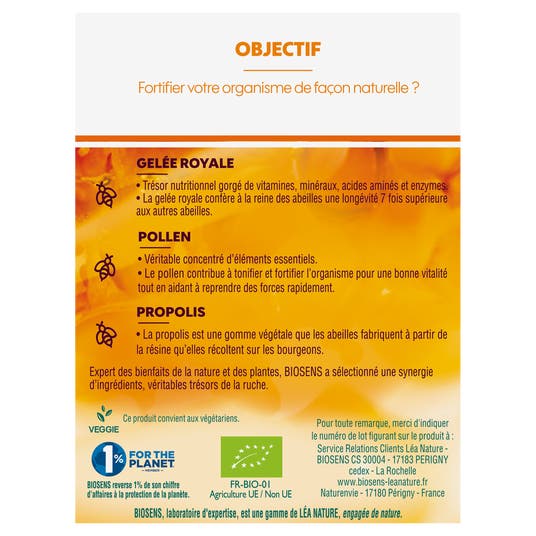 Eau Thermale Jonzac Ampoules Fortifiant - Gelée Royale - Pollen - Propolis - Bio