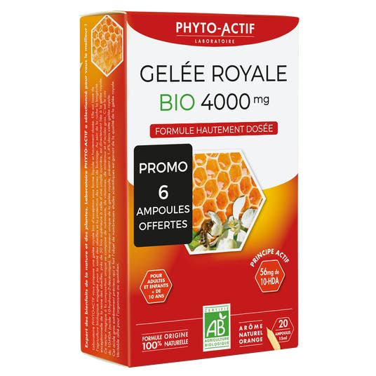 Eau Thermale Jonzac Ampoules Gelée Royale Bio 4000mg Promo