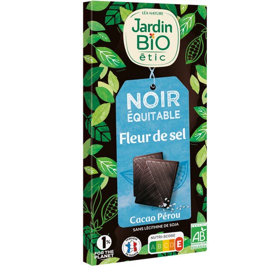 Eau Thermale Jonzac ARRET - Chocolat Noir Gourmand Pointe De Fleur De Sel - Bio