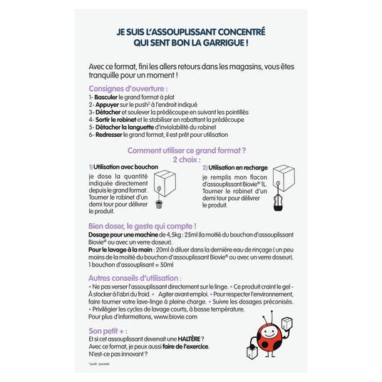 Eau Thermale Jonzac Assouplissant Concentré Lavandin - 200 Lavages - Grand Format