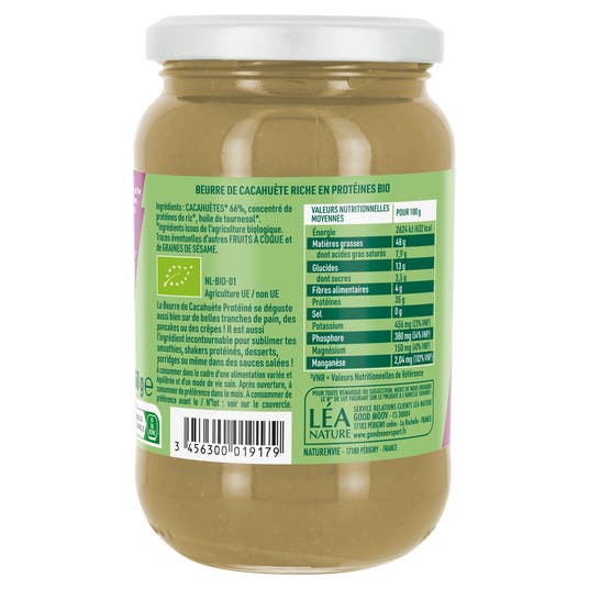 Eau Thermale Jonzac Beurre De Cacahuète Protéiné Bio