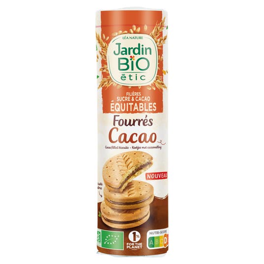 eau thermale jonzac Biscuits fourrés au chocolat - bio