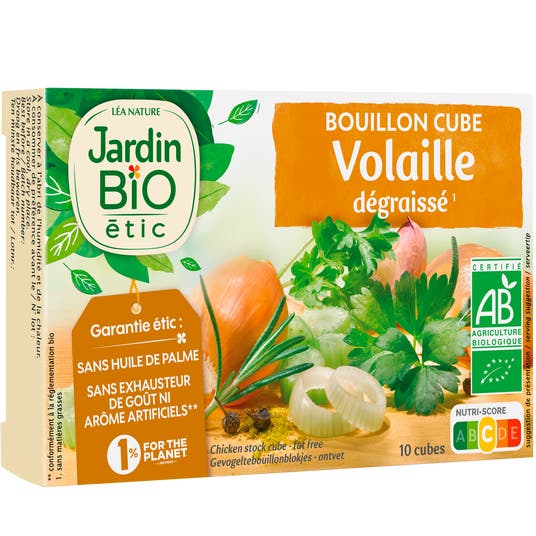 Eau Thermale Jonzac Bouillon Cube Bio Volaille Dégraissé