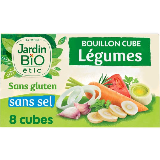 eau thermale jonzac Bouillon cube légumes sans gluten - bio