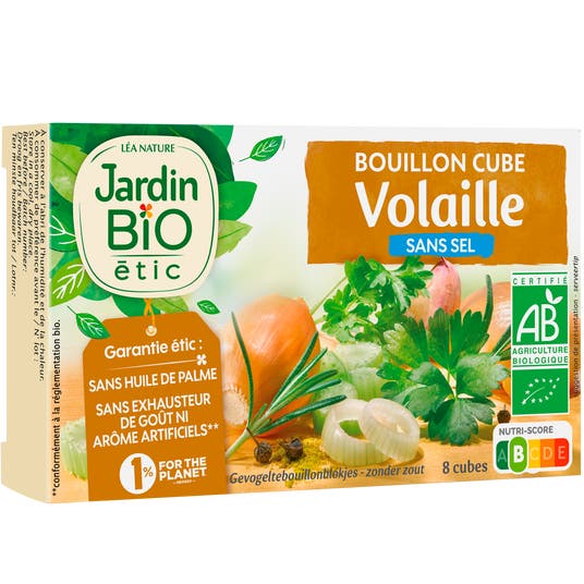 Eau Thermale Jonzac Bouillon Cube Volaille Bio Sans Sel