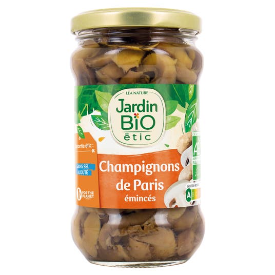 Eau Thermale Jonzac Champignons De Paris émincés - Bio