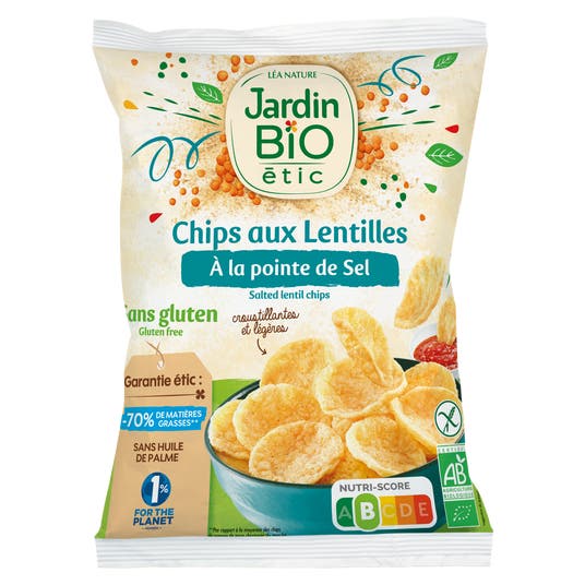 Eau Thermale Jonzac Chips De Lentilles à La Pointe De Sel - Bio