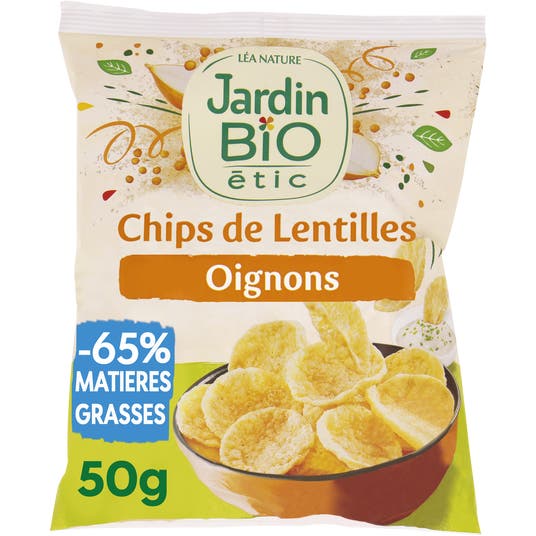 eau thermale jonzac Chips de lentilles aux petits oignons - bio
