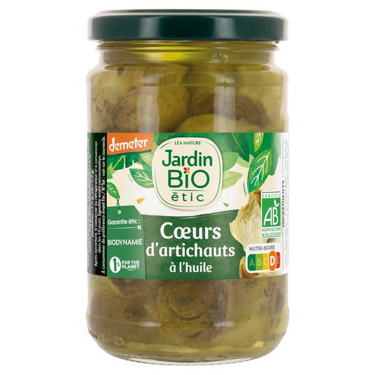 eau thermale jonzac Coeurs d'artichauts bio à l'huile