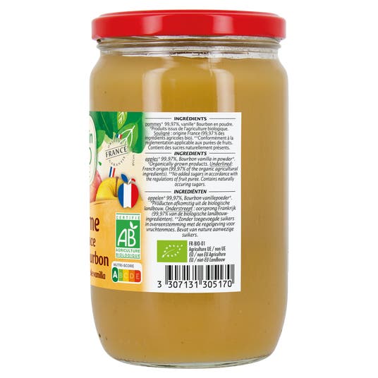 Eau Thermale Jonzac Compote Pomme Vanille Bourbon - Bio