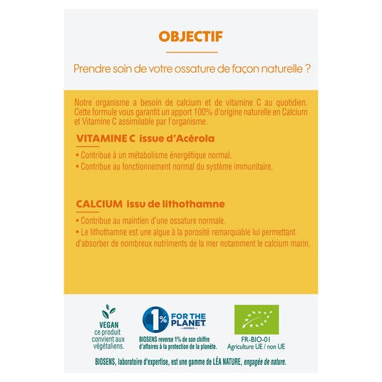 Eau Thermale Jonzac Comprimé à Croquer Vitamine C Calcium Lithothamne Acérola