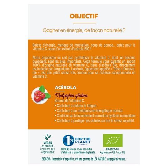 Eau Thermale Jonzac Comprimés à Croquer Vitamine C Bio - Bio