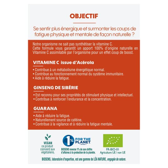 Eau Thermale Jonzac Comprimés Vitamine C Et Ginseng De Sibérie Acérola