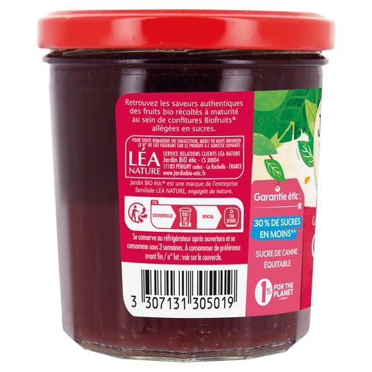 Eau Thermale Jonzac Confiture Extra Cerise - Griotte - Bio