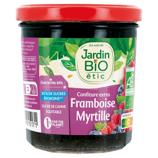 Eau Thermale Jonzac Confiture Extra Framboise Myrtille - Bio