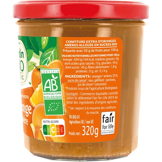 Eau Thermale Jonzac Confiture Extra Orange Amère - Bio