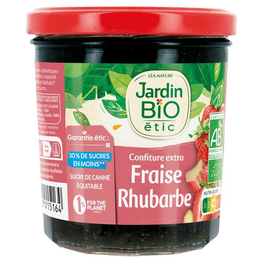Eau Thermale Jonzac Confiture Extra Rhubarbe Fraise - Bio