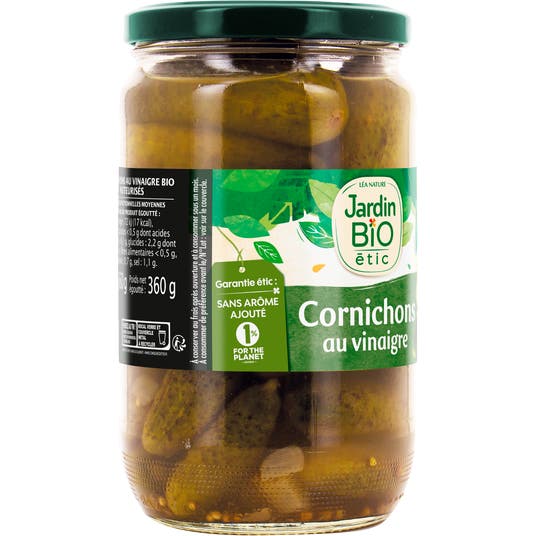 Eau Thermale Jonzac Cornichons Bio Sans Arôme Ajouté