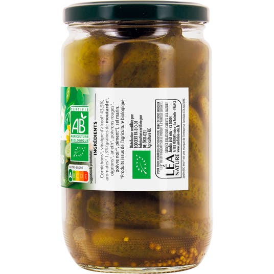 Eau Thermale Jonzac Cornichons Bio Sans Arôme Ajouté