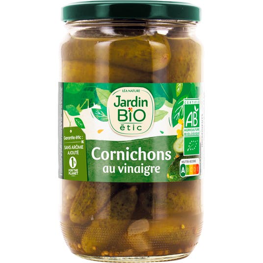 eau thermale jonzac Cornichons bio Sans arôme ajouté