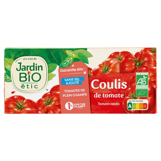 Eau Thermale Jonzac Coulis De Tomate Sans Sel Ajouté - Lot De 3 - Bio