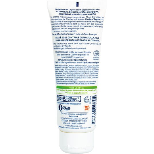 Eau Thermale Jonzac Crème Mains Nourrissante Argan Fleur D’Oranger - 75 Ml