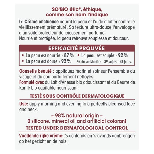 Eau Thermale Jonzac Crème Onctueuse Nourrissante - Mon Lait D'ânesse