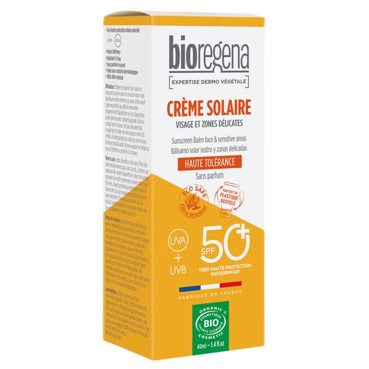 Eau Thermale Jonzac CREME SOLAIRE Visage Et Zones Délicates 40ml